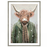 Framed Art Print – Highland Cow Wall Art 